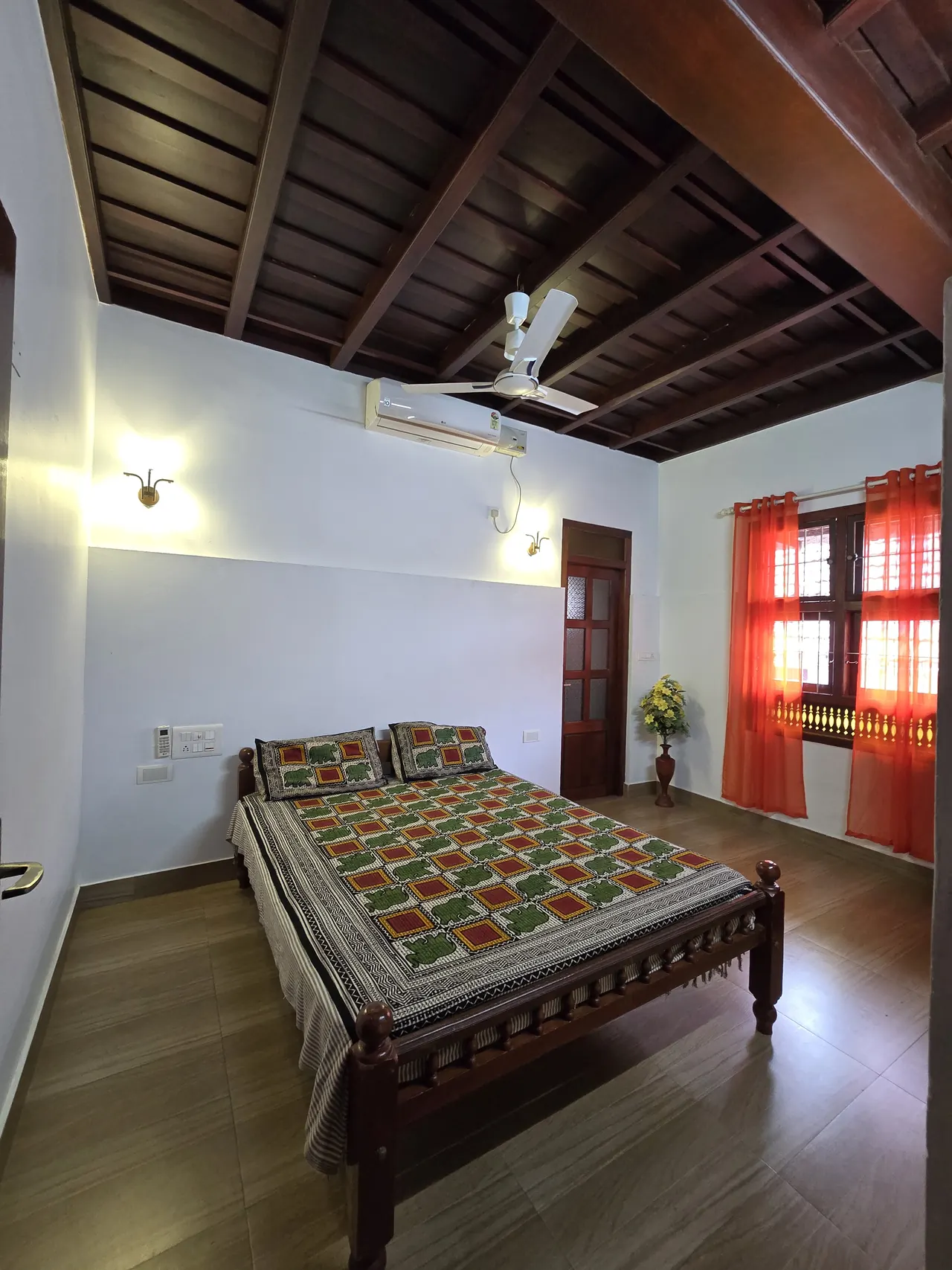Bedroom at Sankara Stays villa